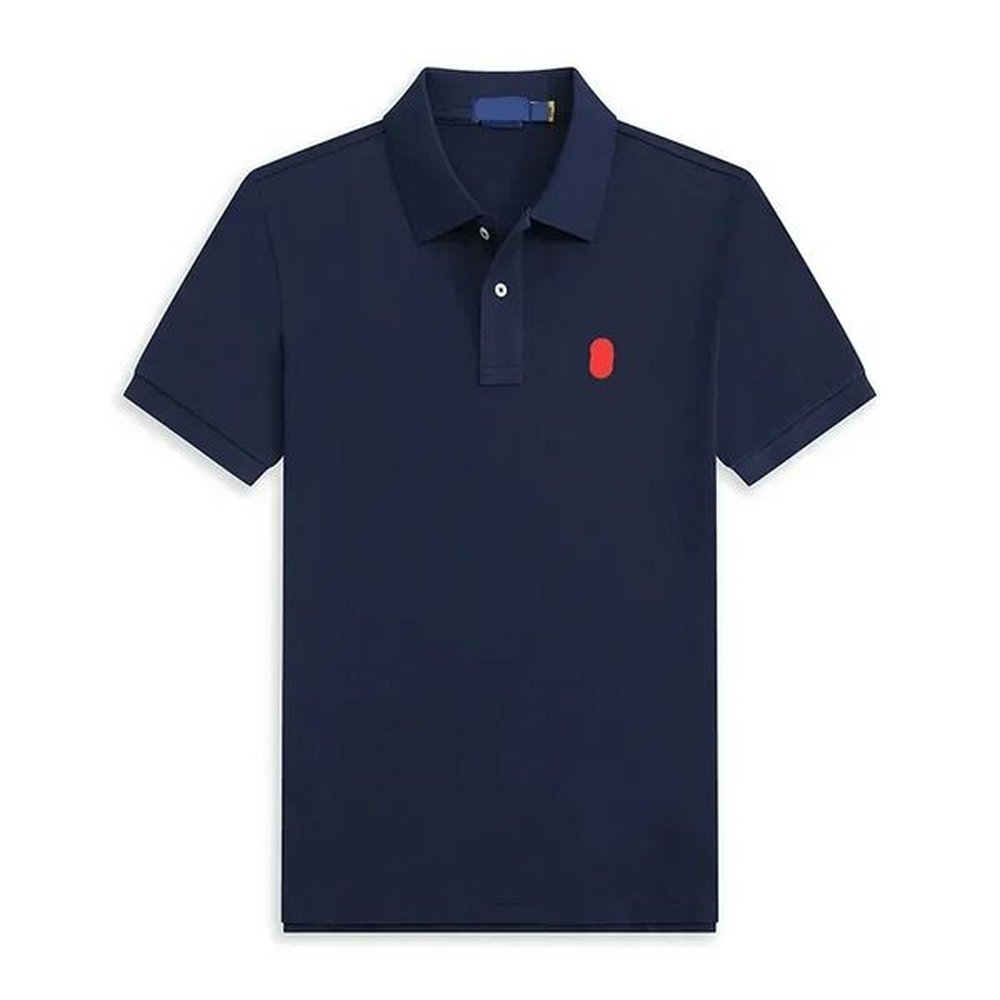 10A high-quality brand T-shirt polo embroidery lapel shirt men polo shirt designer polo shirt business stand collar cotton fashionable men a