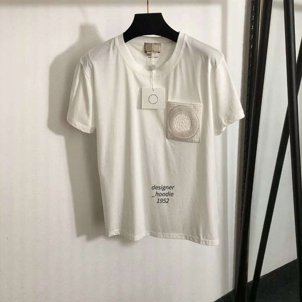 a womens tshirt h embroidery designer t shirt women summer