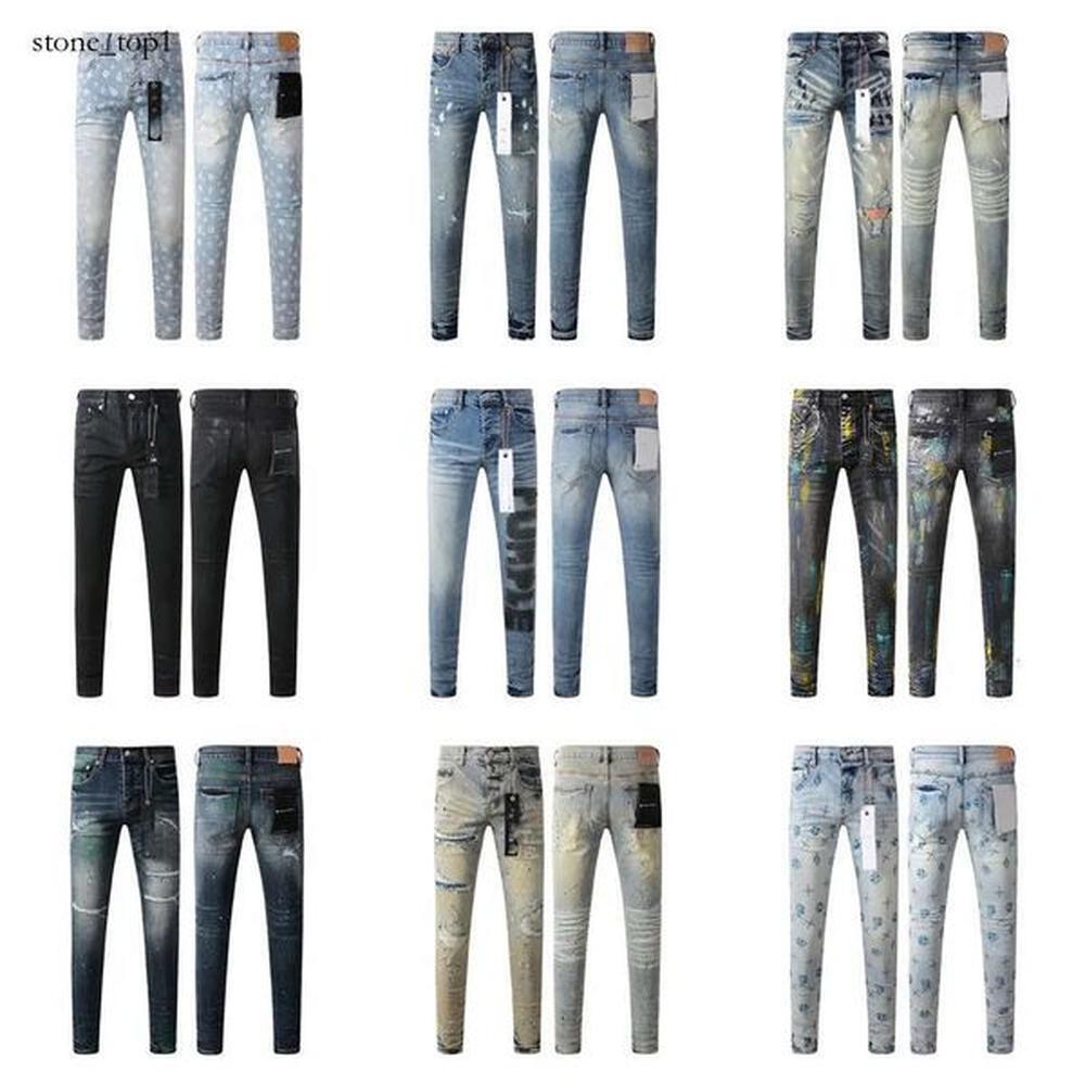 2024 AAA Purple jeans ksubis jeans designer men jeans mens designer jean pants brand baggy womens denim design retro 441
