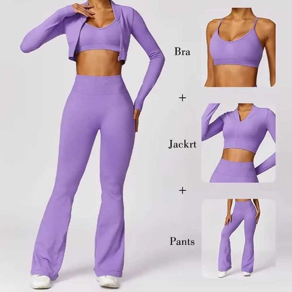 active sets piece seamless exercise set womens flat pants exercise