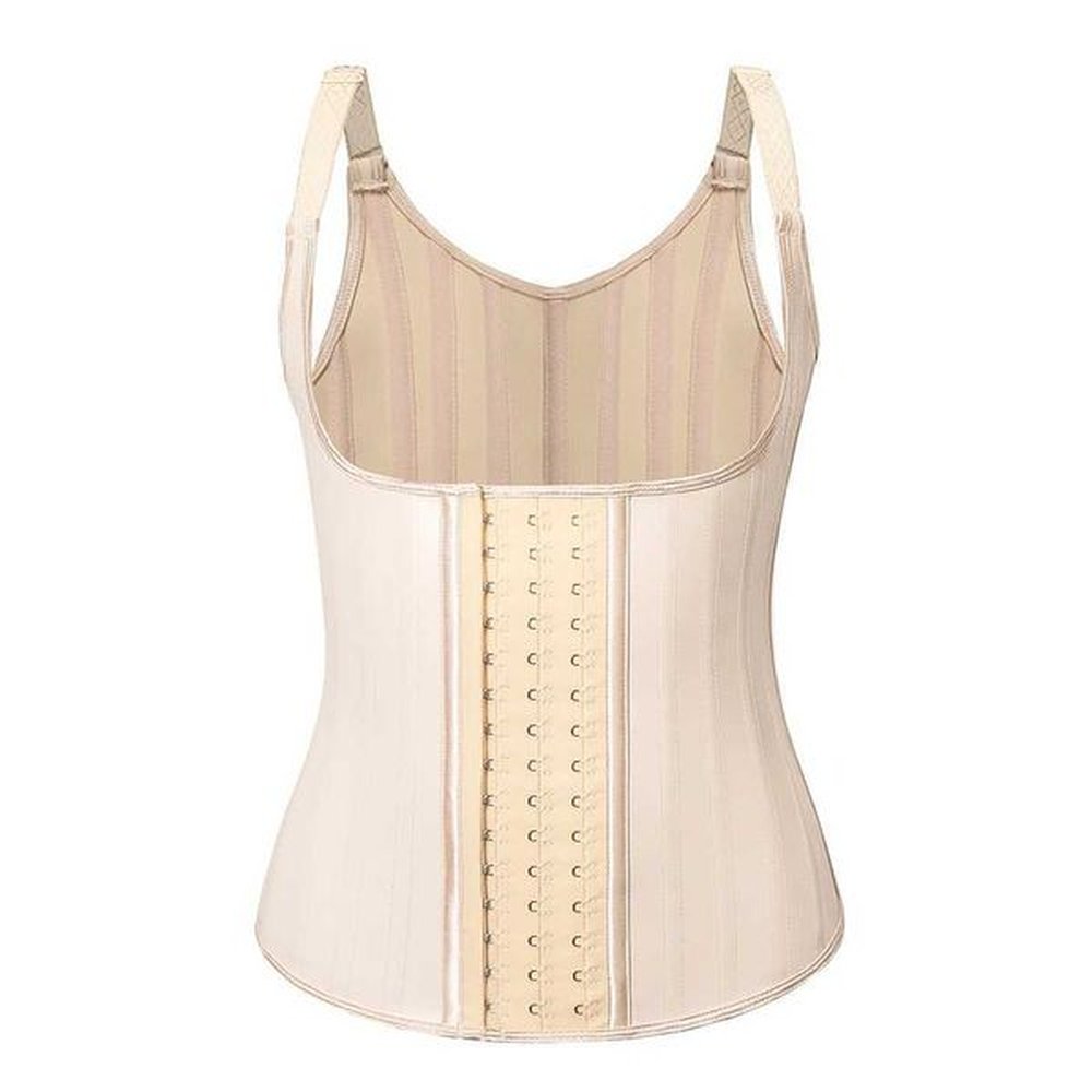 adjustable waist trainer steel boned slimming corset workout girdle