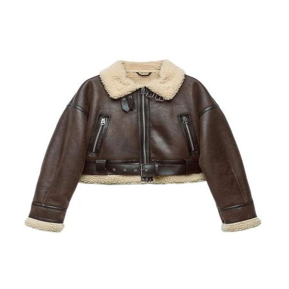 aigo autumn winter women warm loose faux lamb fur short