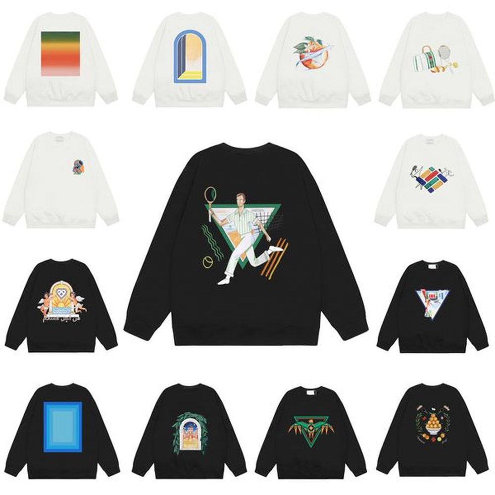 American fashion brand crew-neck hoodie men's couple ins autumn and winter thick long-sleeved bottom shirt top