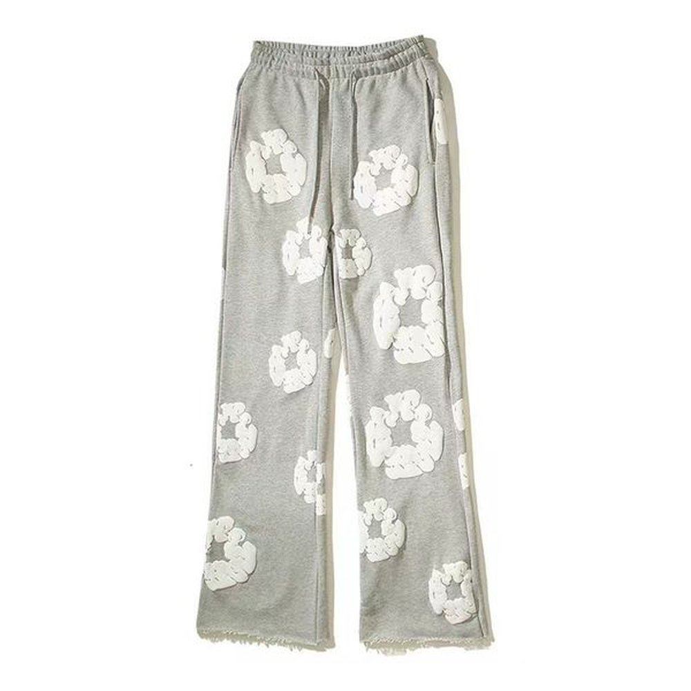 American Flower Mens Style Shorts High Street Puff Hip-hop 3D Printed Kapok Womens Loose Casual Pants Sanitary High Quality Fashionable Desi