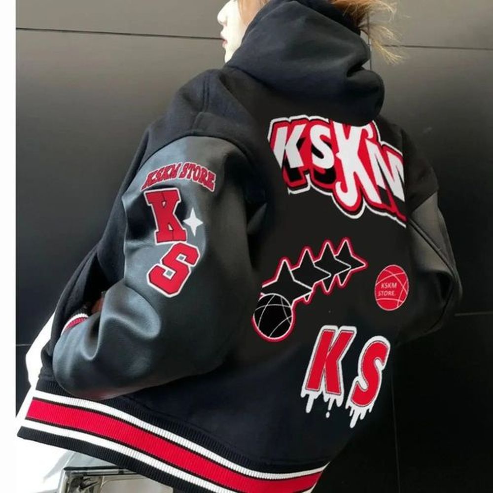 american high street embroidery baseball jacket yk retro autumn and
