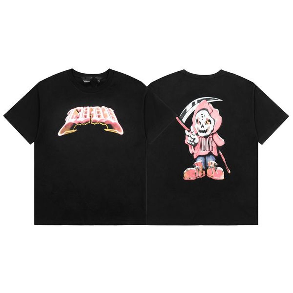 American Men Women Cotton T-shirt Designer Casual Fashion Man Tee Crew Neck Short Sleeve T Shirt Graphic Black