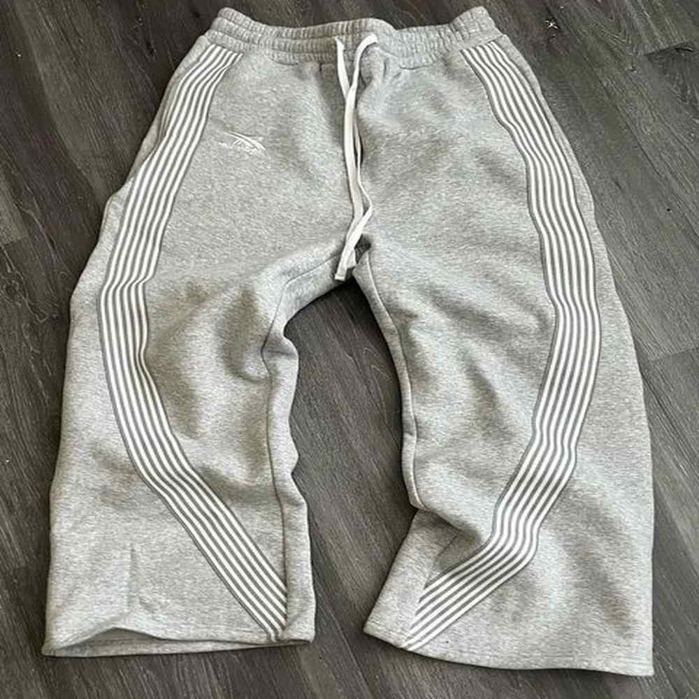 American sports pants Y2K mens pants Harajuku hip-hop striped letter embroidery retro bagged sports pants Drawstring Trousers 241209