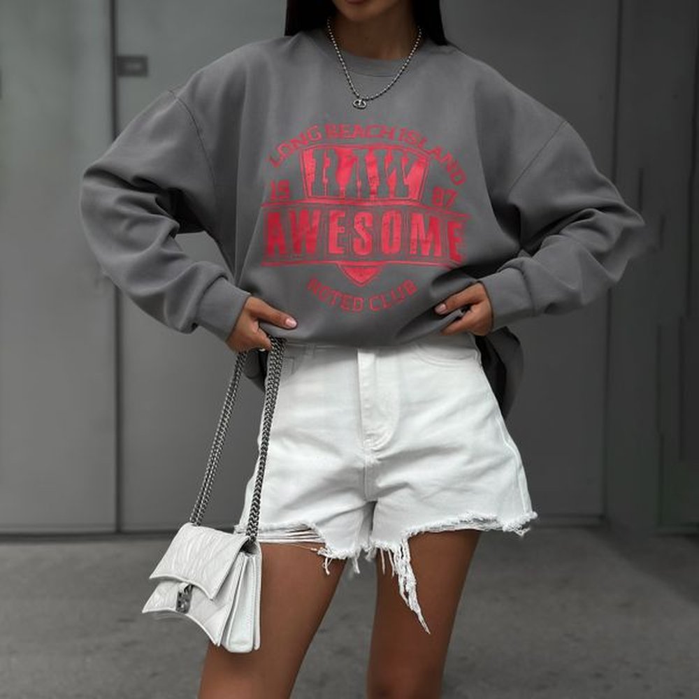 american sweatshirt pullover thin style autumn street fashion trend brand