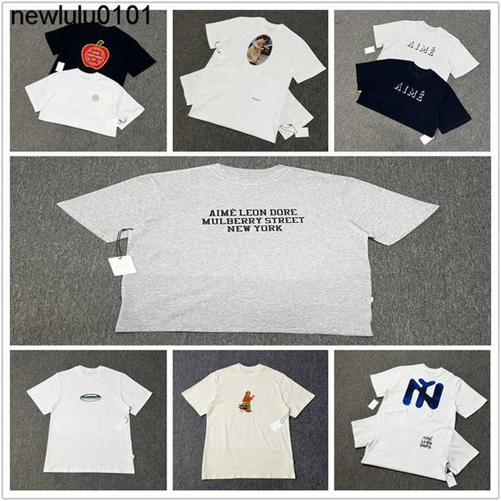 American trend artist graffiti three-dimensional letter print round neck loose short sleeved men and womens couple T-shirt
