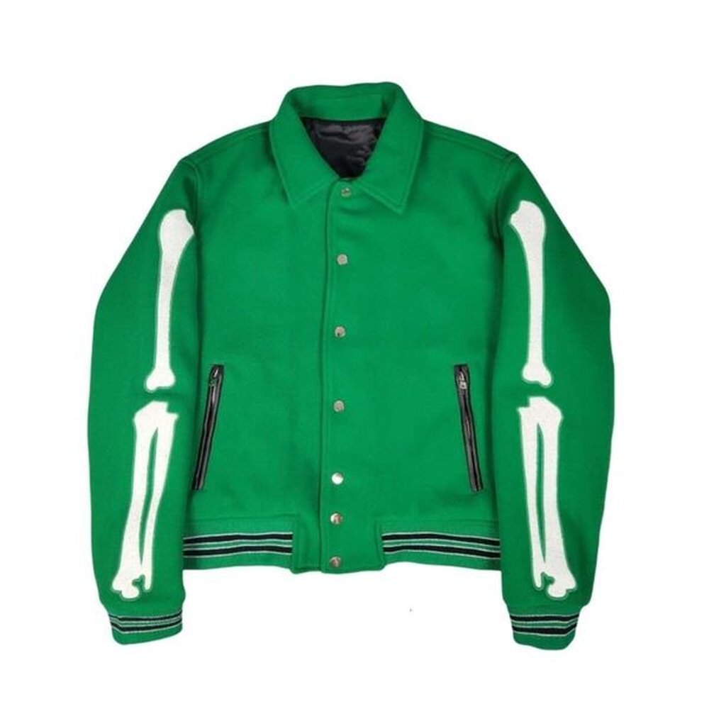 Amirs Designer Coat Top Quality Men's Jackets Jacket Mens Jacket Classic Man Luxury Bone Letters Embroidery Stitching Baseball Stylsh S