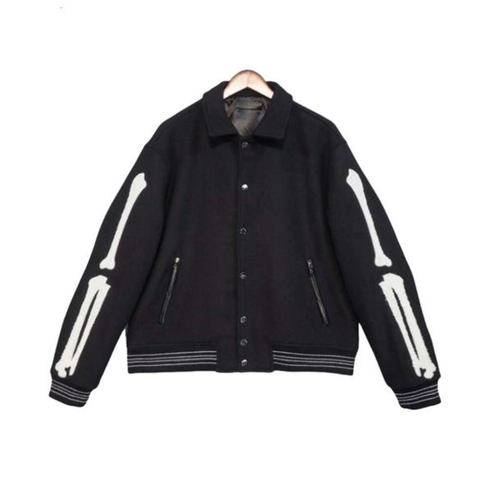 Amirs Designer Coat Top Quality Men's Jackets Men's Jackets Flocking Baseball Coat Uniform Fashion Jacket Single Breasted Warm Jac