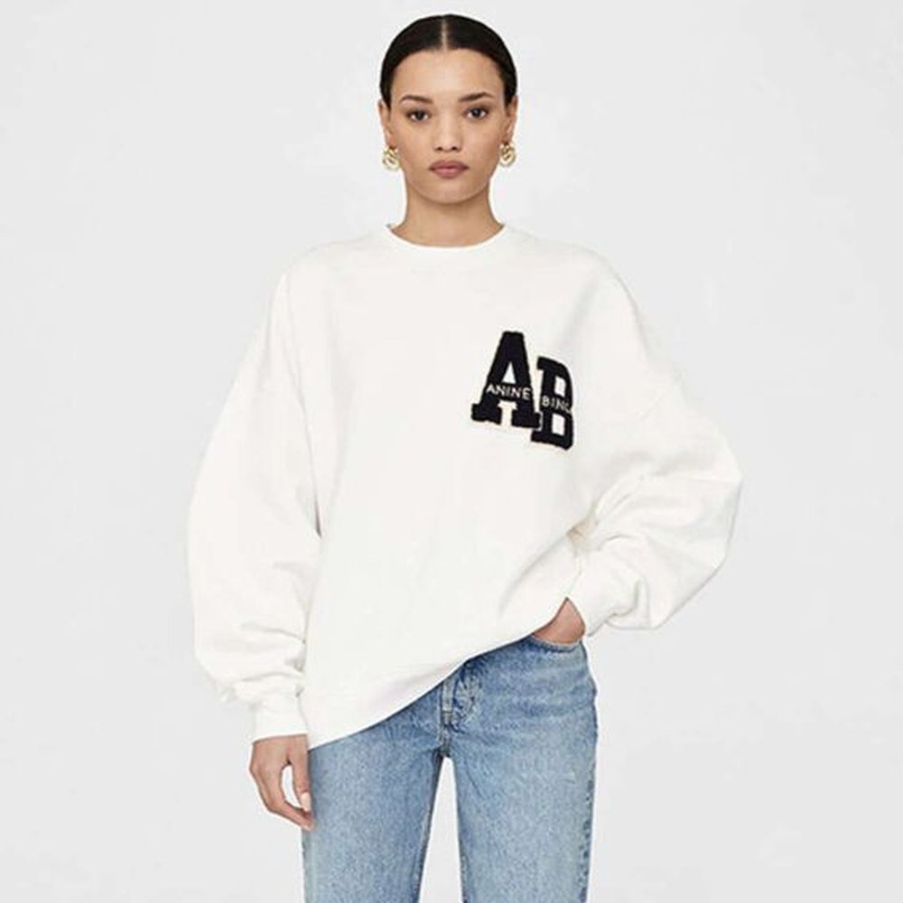 anine sweatshirt designer cotton jumper new classic ab hoodie embroidery