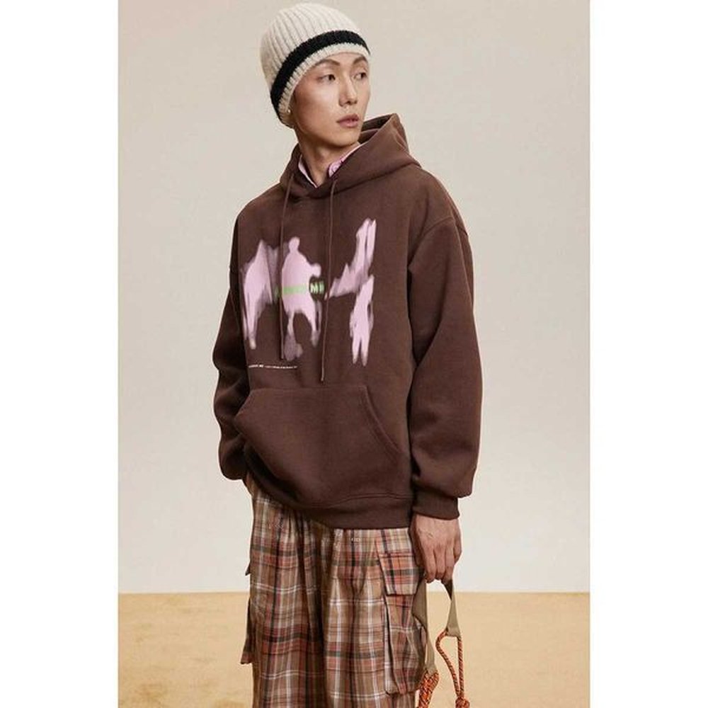 ANSWER ME Europe and the United States street style loose hoodie men and women lovers hoodie top fashion casual brandT250206