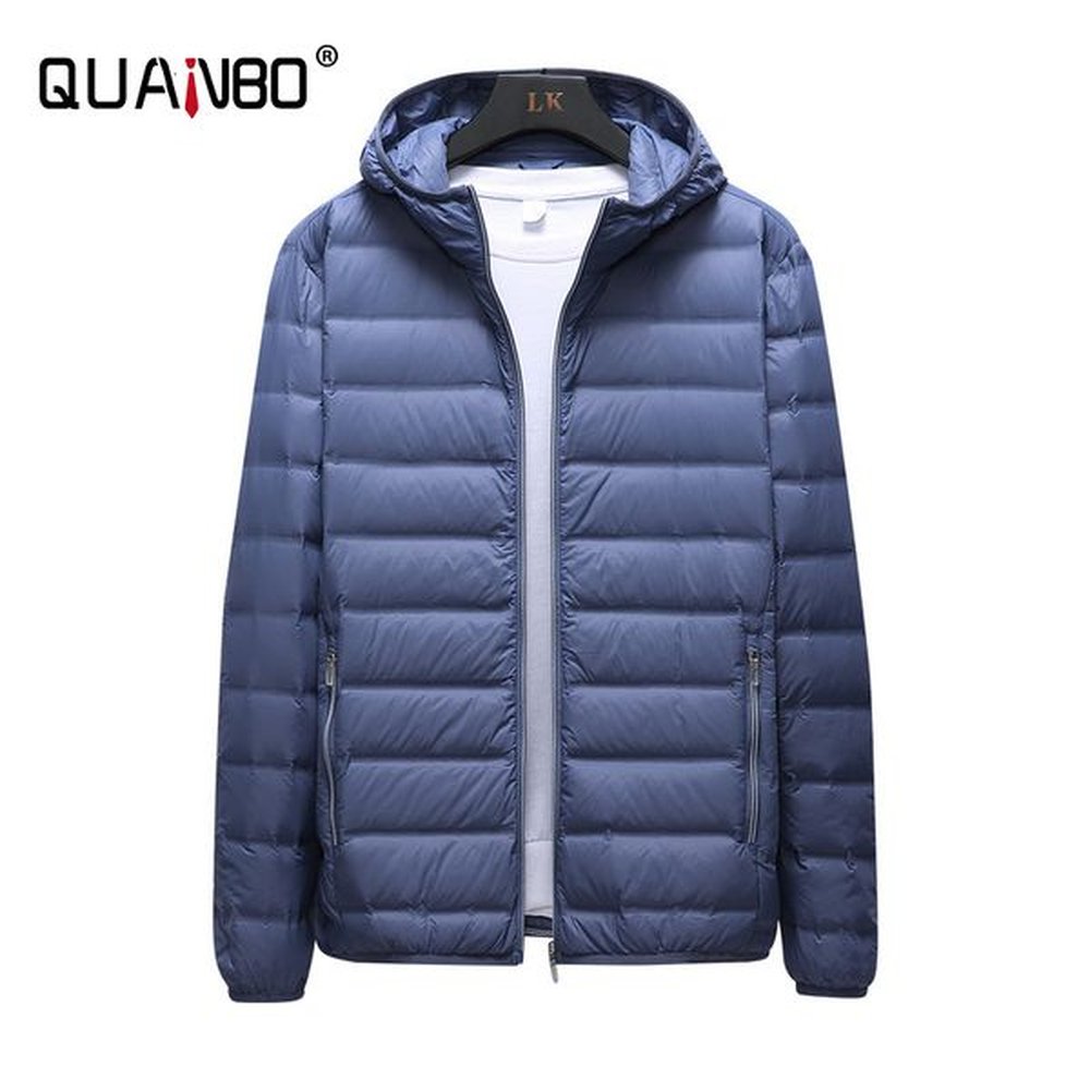 antisplashing lightweight puffer jacket white duck mens hooded water