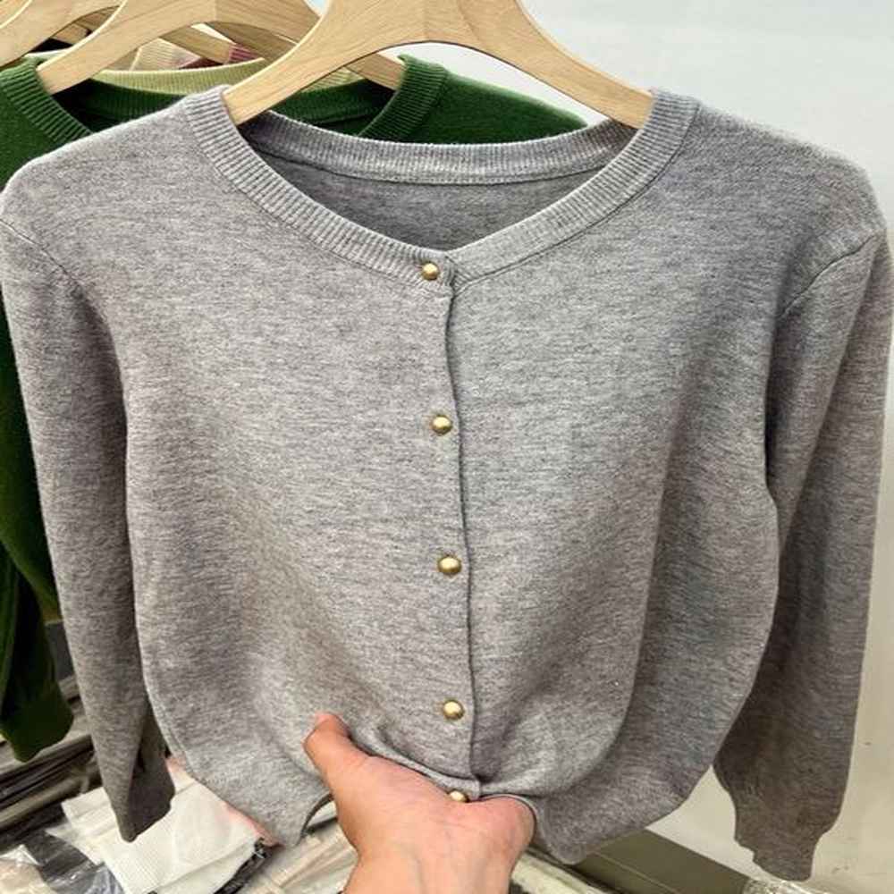 aossviao long sleeved sweater cardigan for spring and autumn womens