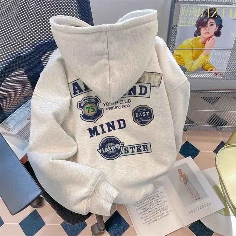 autumn and winter american men women street trend personalized printed