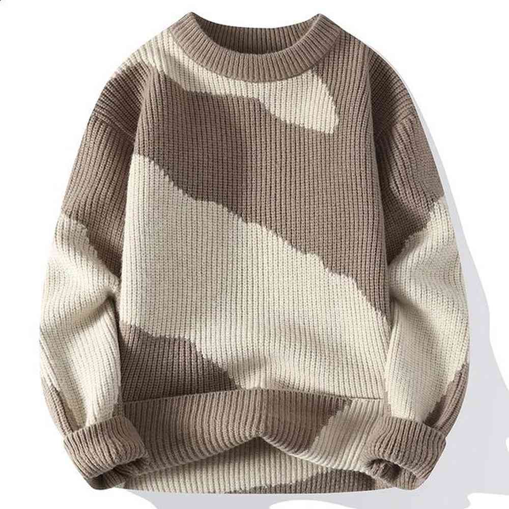 2024 Autumn and Winter Fashion Trend Elastic Thickened Warm Sweater Mens Casual Loose Breathable Plus Size Sweater M-4XL 240812
