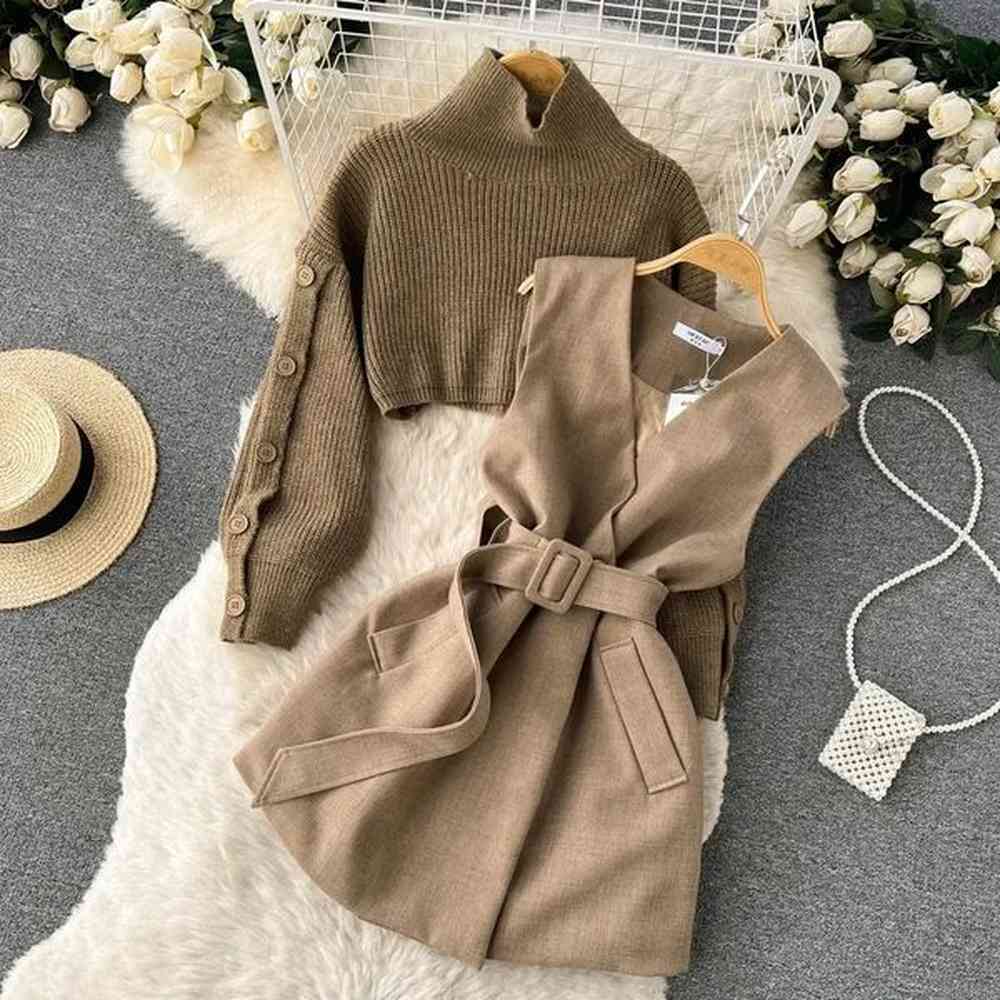 autumn and winter gentle style wear womens korean fashion short