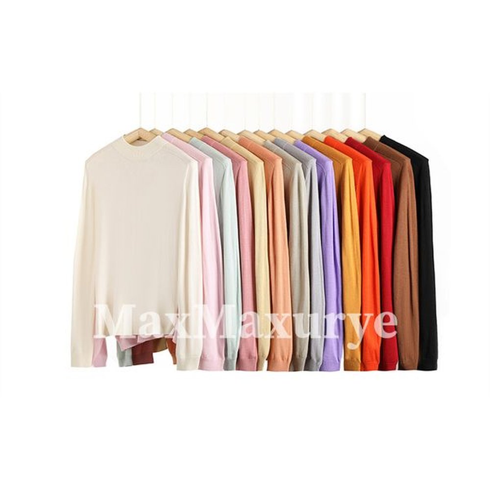 autumn and winter knitted thick cardigan sweater round neck