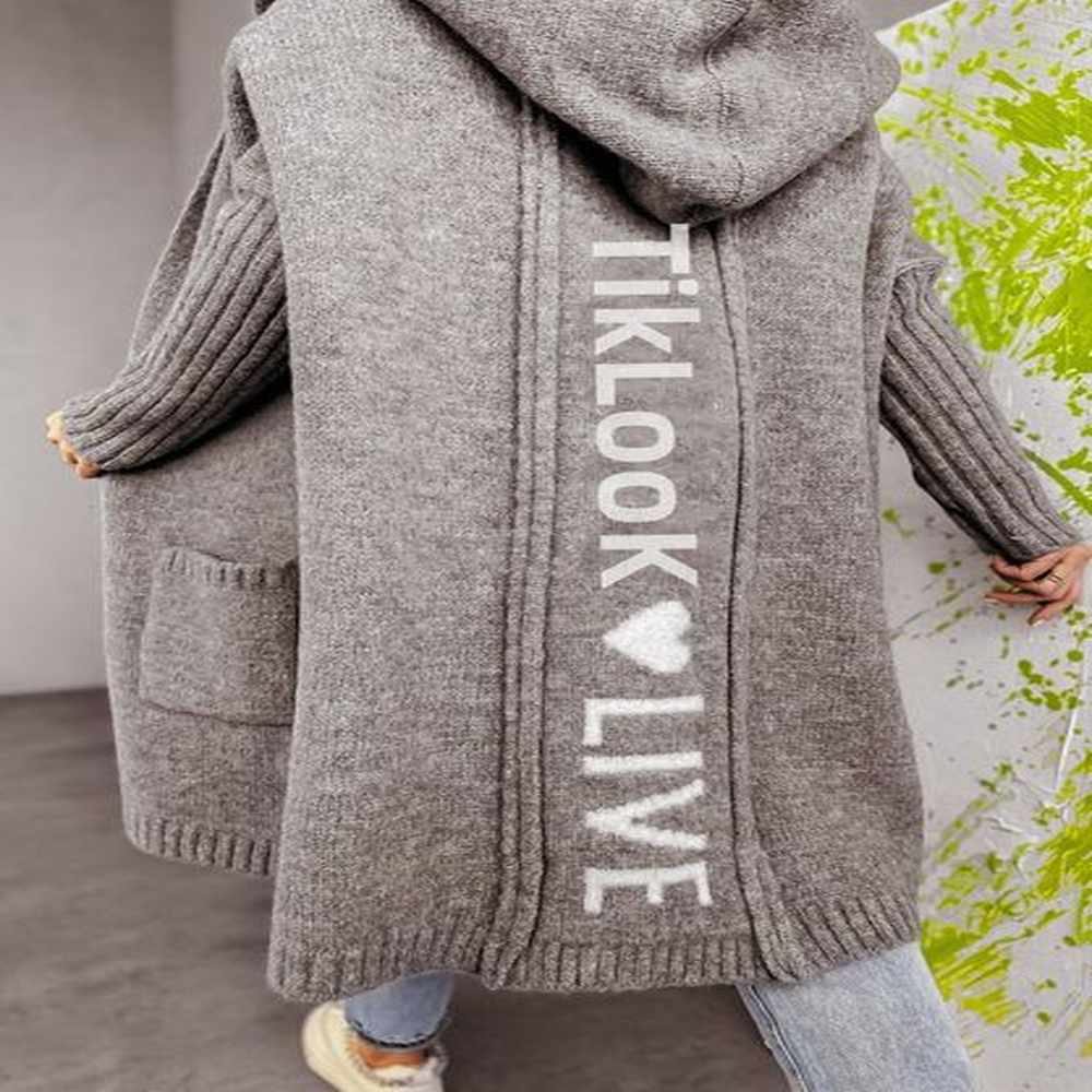 autumn and winter new knitted sweater womens cardigan tiklook