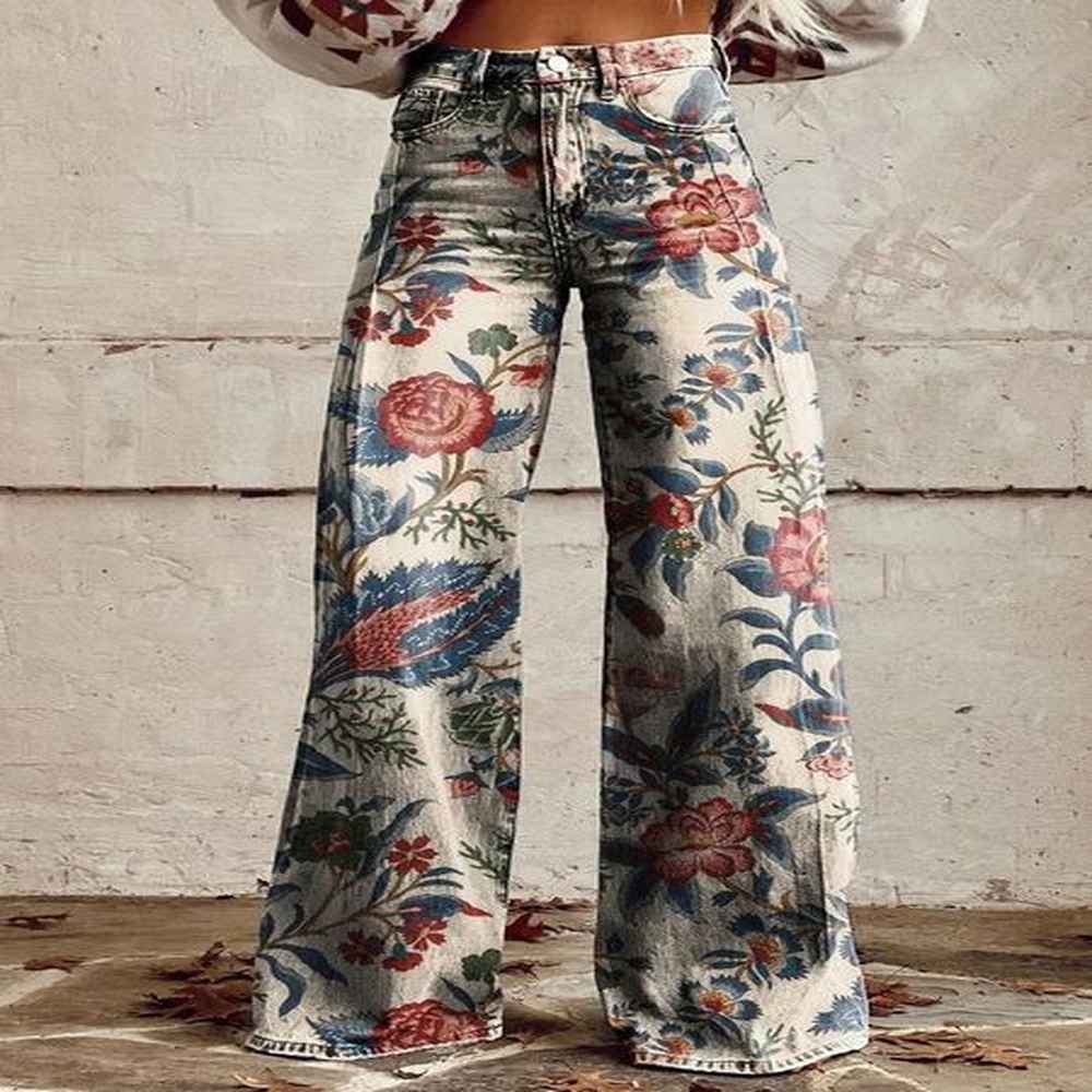 autumn and winter plus size selling womens wide leg pants