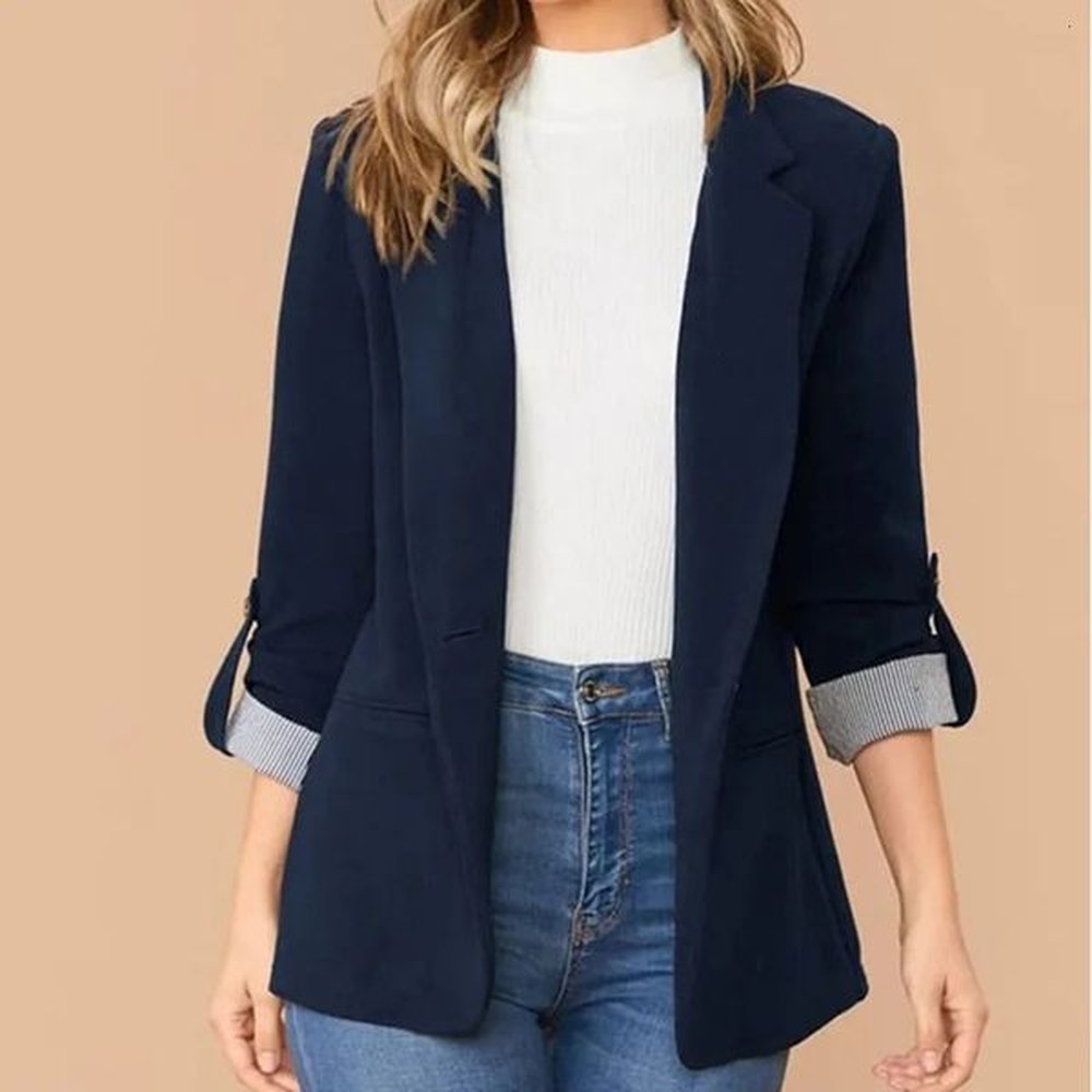 autumn and winter selling fashion patchwork lapel slim fit suitable