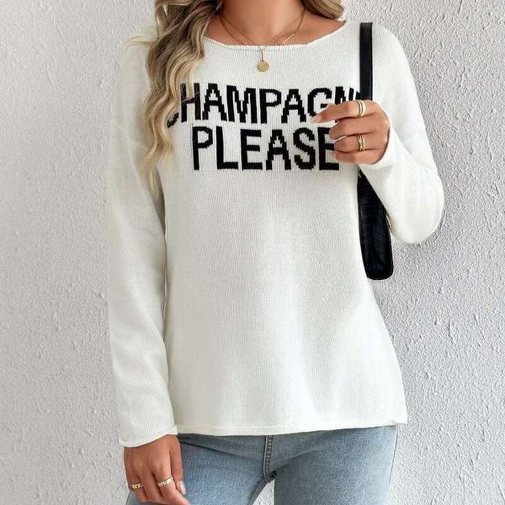 autumn new round neck pullover for women european and american