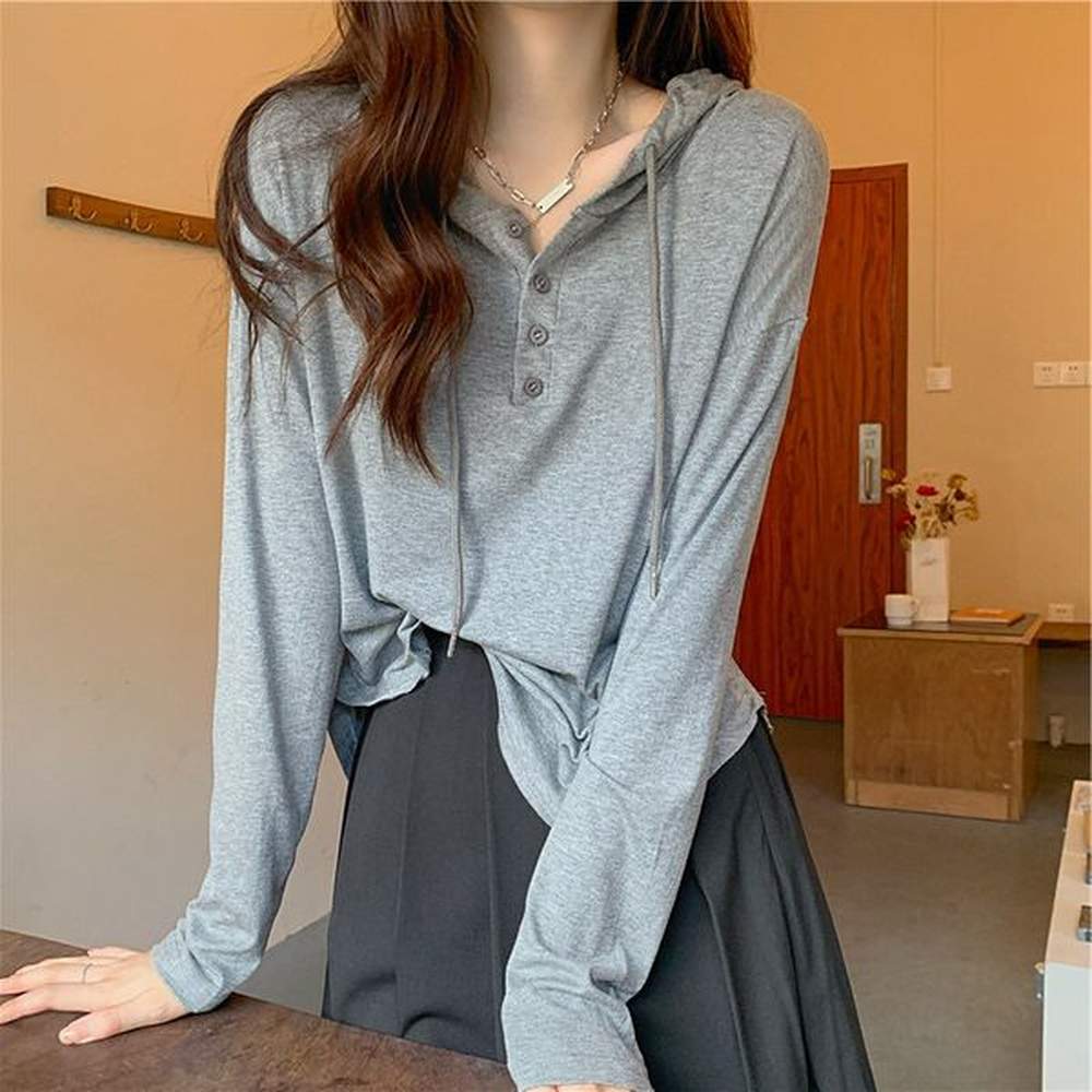 autumn new thin hoodie korean edition student long sleeve