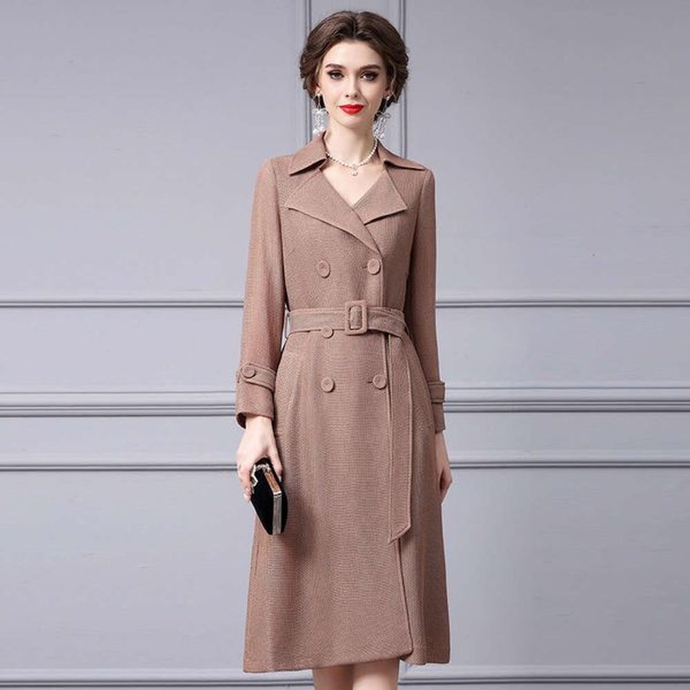autumn new womens wear high quality suit collar double