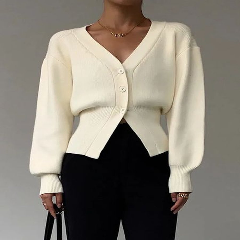 autumn sweater cardigan womens korean fashion casual elegant long sleeved