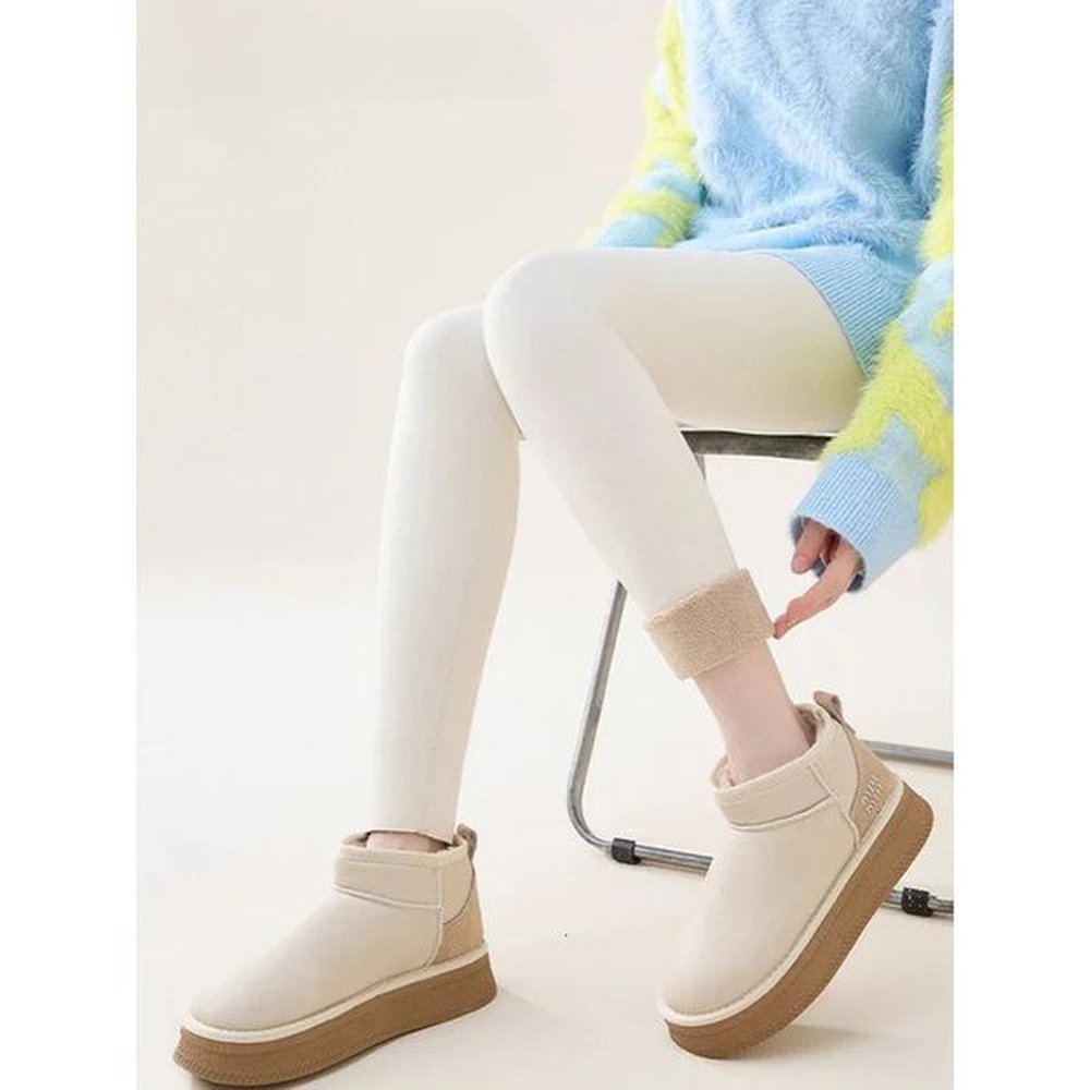 autumn winter high waisted wool shark skin legs womens seamless