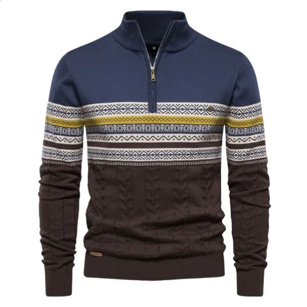 Autumn Winter Men Knitwear Half Zipper Pullovers Sweater Male vNeck Knitted Jumpers Casual Sweaters Sweatshirts Man Clothes 2XL 241224