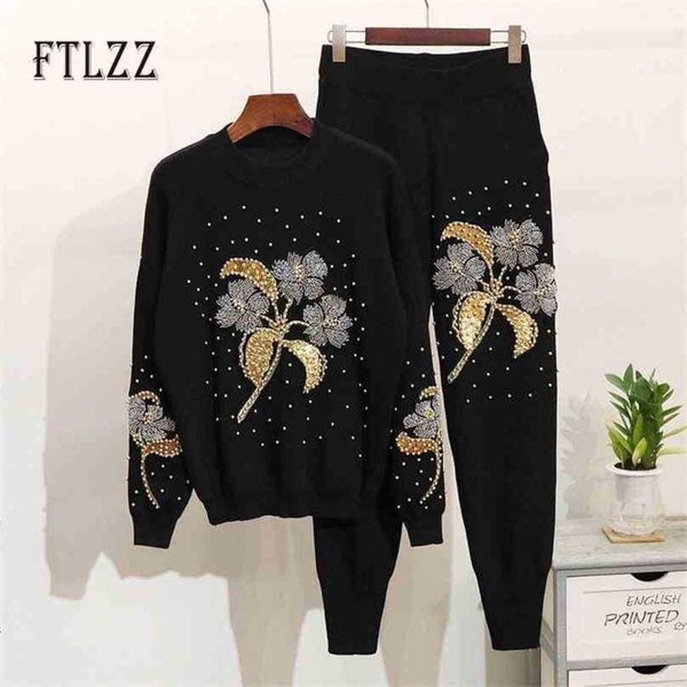 autumn winter two piece sets women street tracksuits fashion clothes