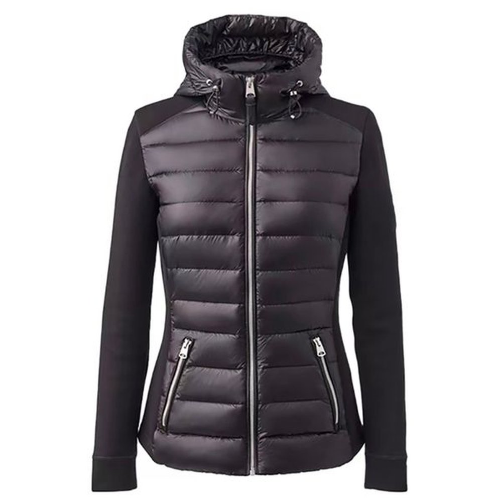 autumn winter woman knit jacket fashion luxury women down jacket