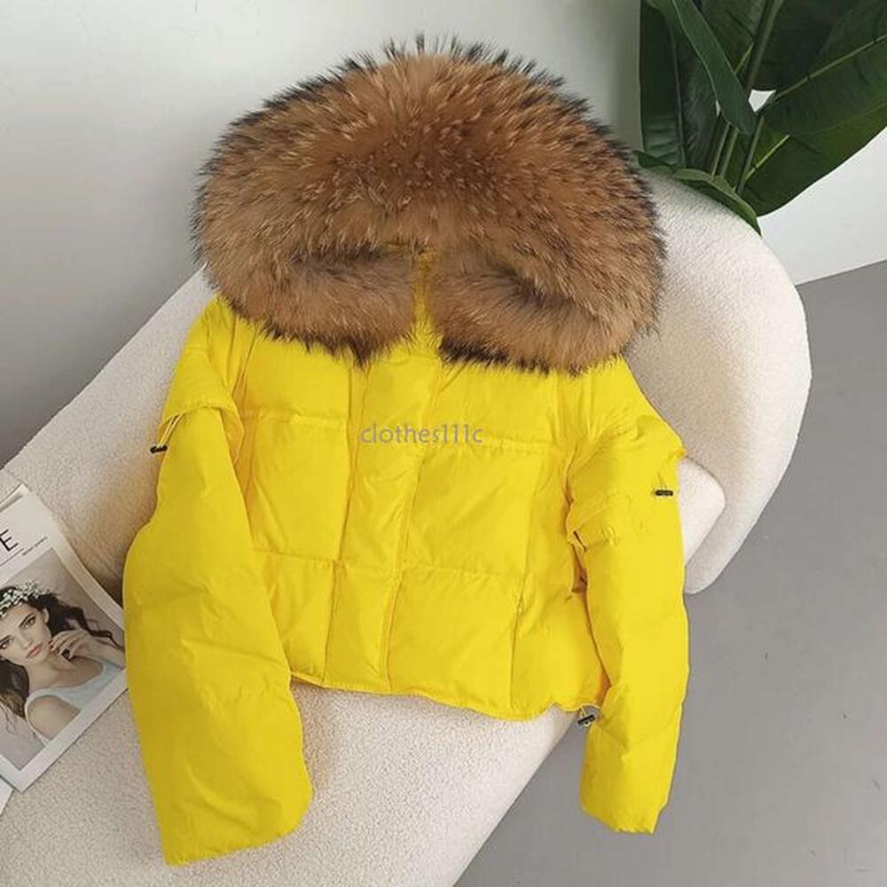 autumn winter women real raccoon fur collar hooded detachable sleeve