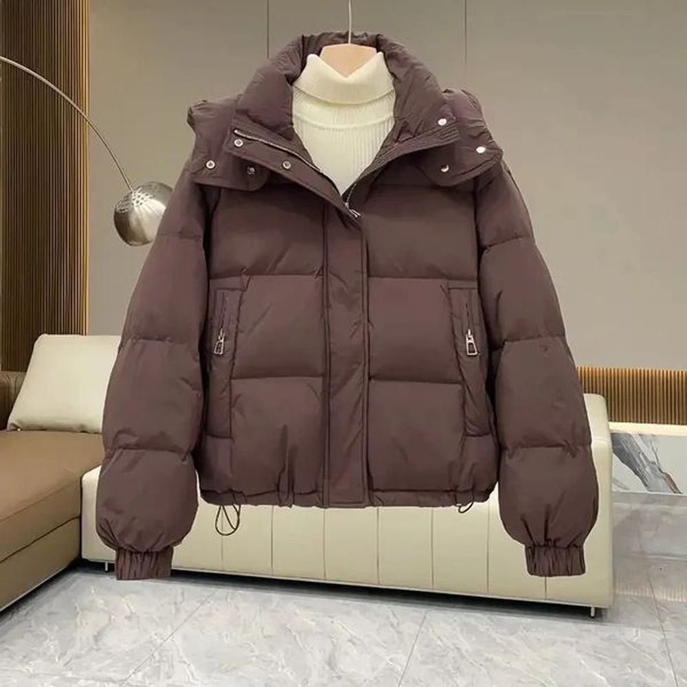 autumn winter womens parkas down cotton jacket hooded padded jackets