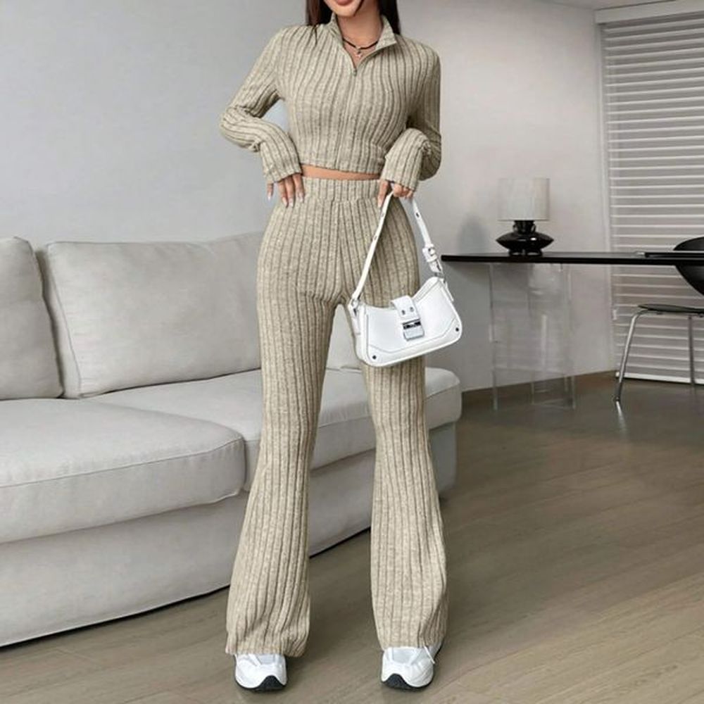 autumn womem knitted warm piece outfits korean turtleneck