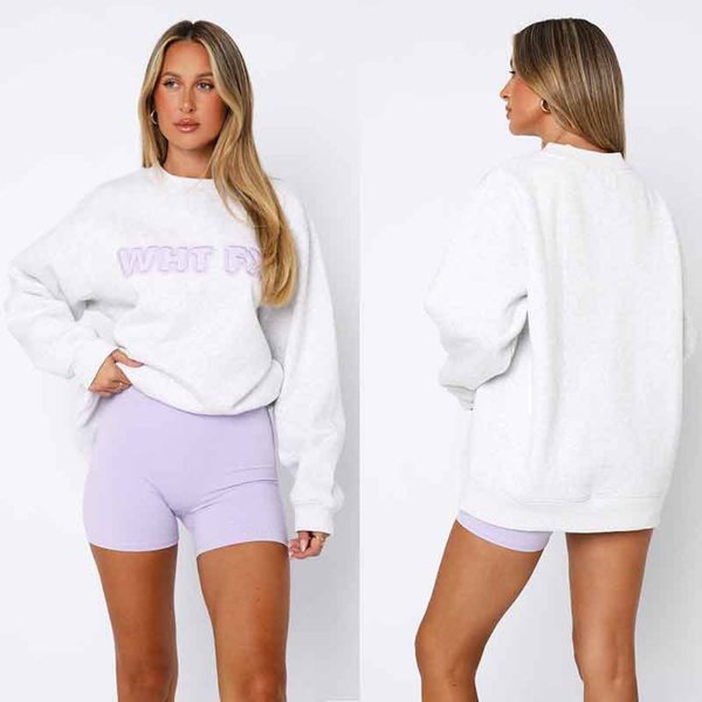 autumn womens pullover casual loose wf designer womens casual wear