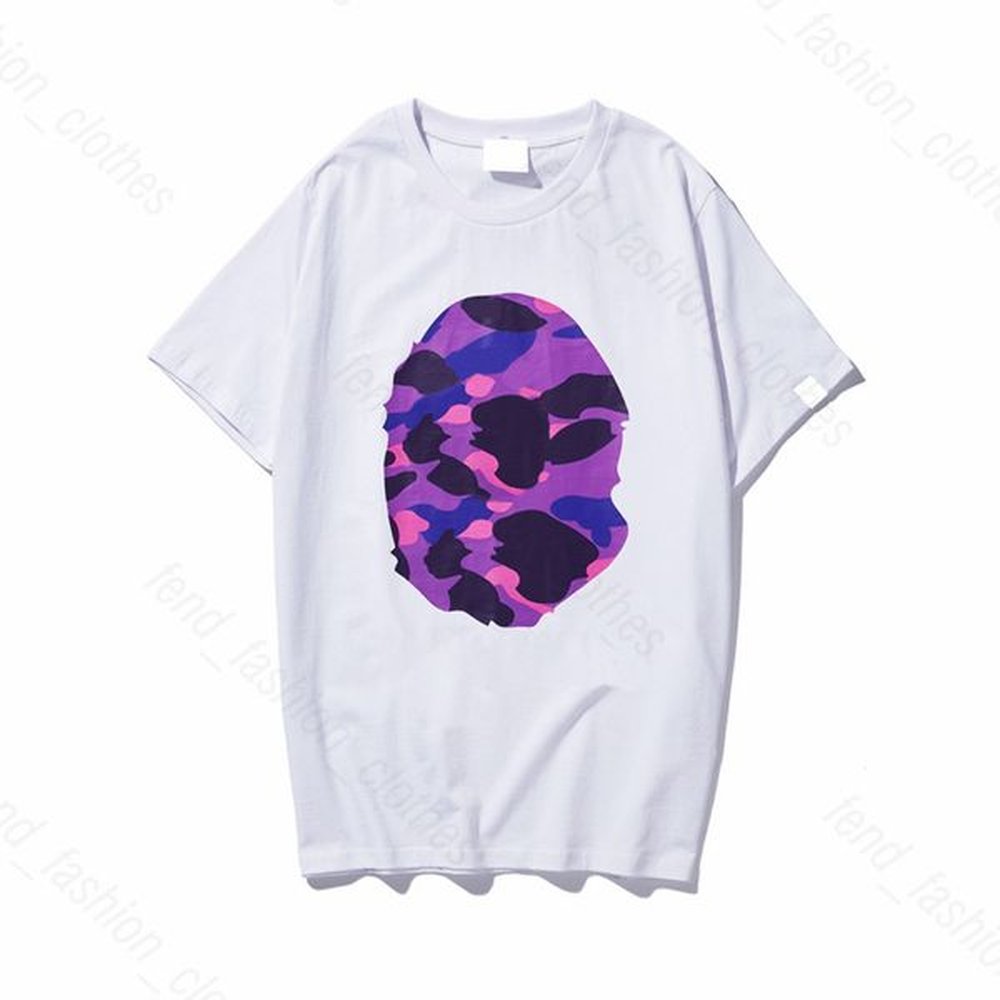 Bapehoode Tees 5A Mens T Shirt Tops Shark T-Shirts Sporty Womens Tees Trends Designer Cotton Short Sleeves Sharks Tshirts Clothing Street Sh