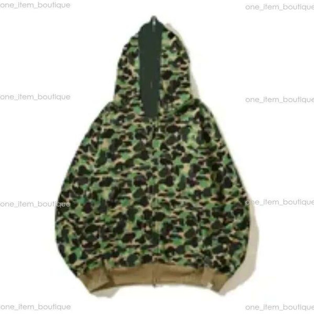 bapehoodies Designer Men's Full Zip Up Shark Hoodies Black Camouflage Jacket Blue Hoody Hooded Sweatshirt Mens Womens Sweater Long Slee