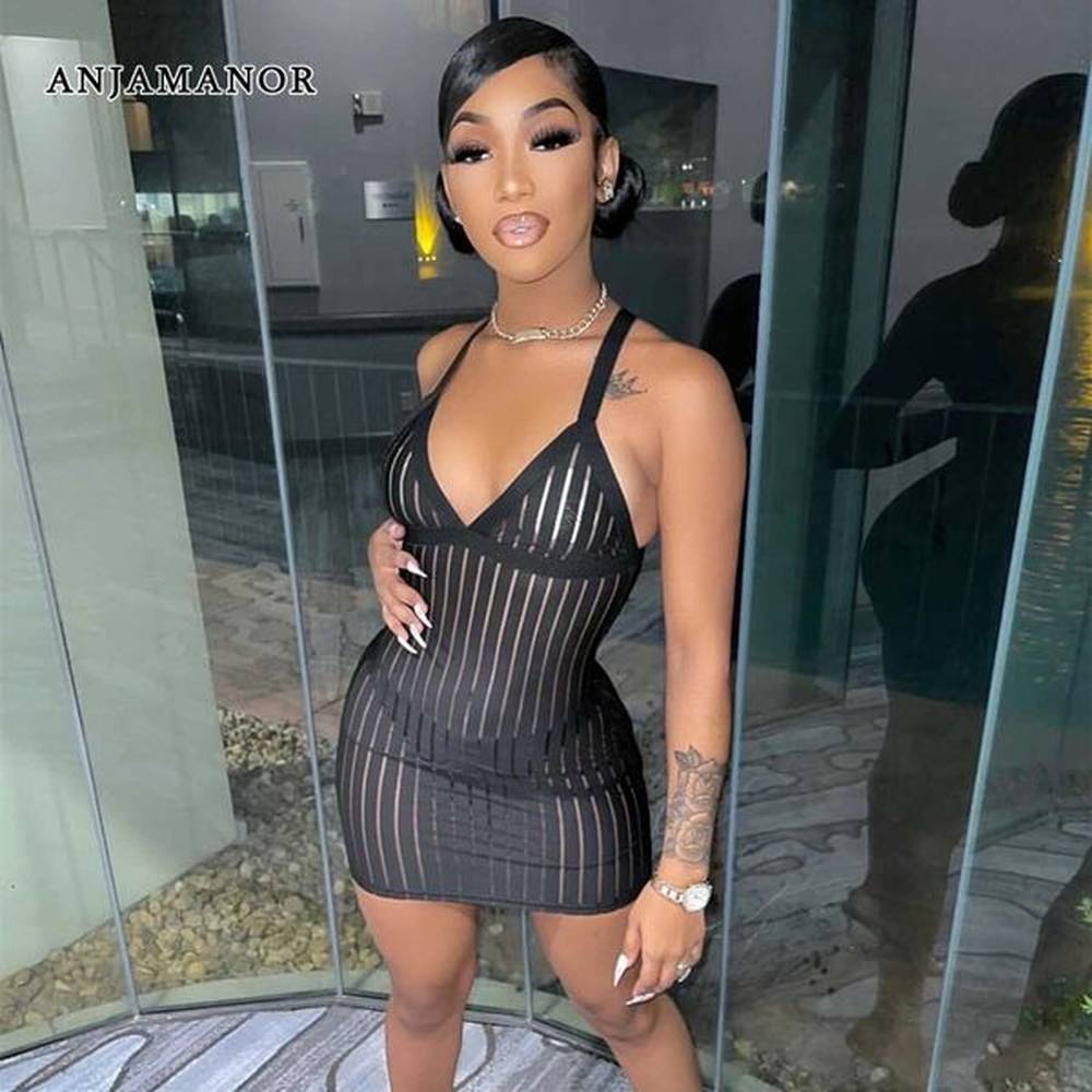 basic casual dresses anjamanor sexy see through black dresses club