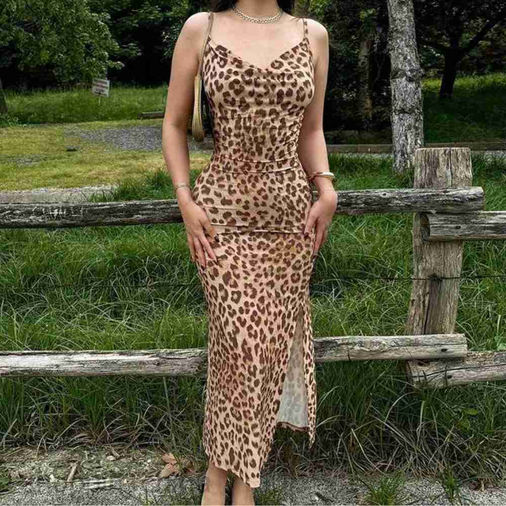 basic casual dresses feng summer new fashion print slim fit