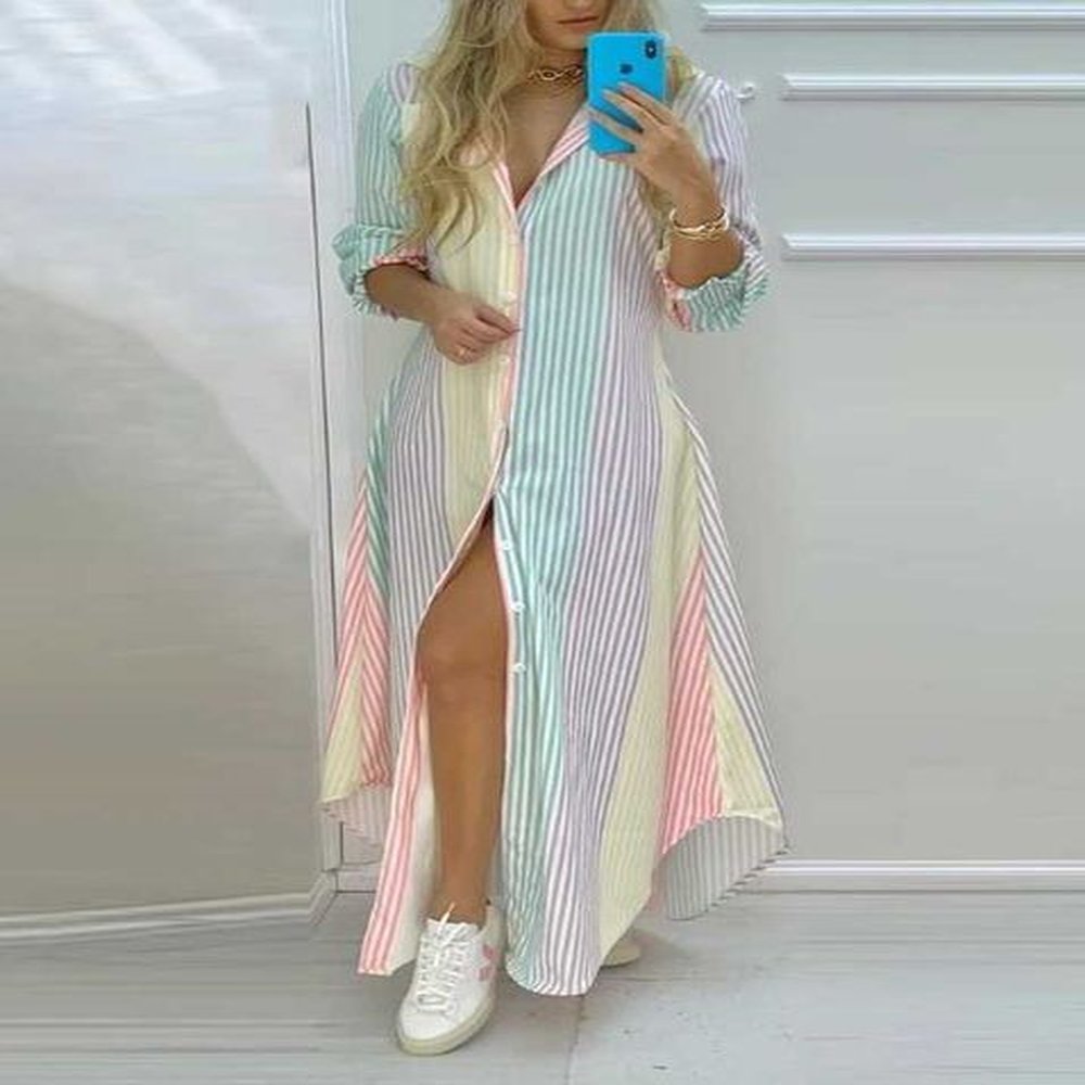 basic casual dresses plus size womens autumn and winter long