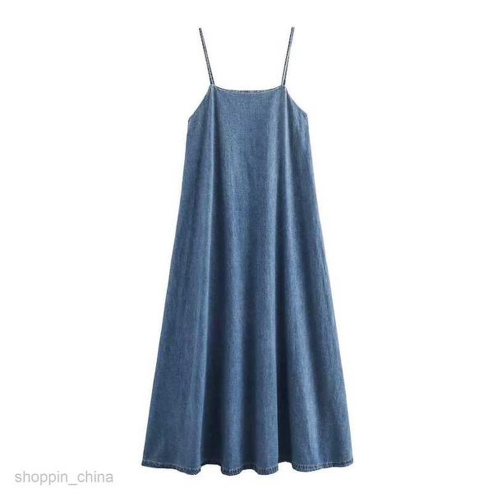 basic casual dresses women skirt womens summer denim style temperament