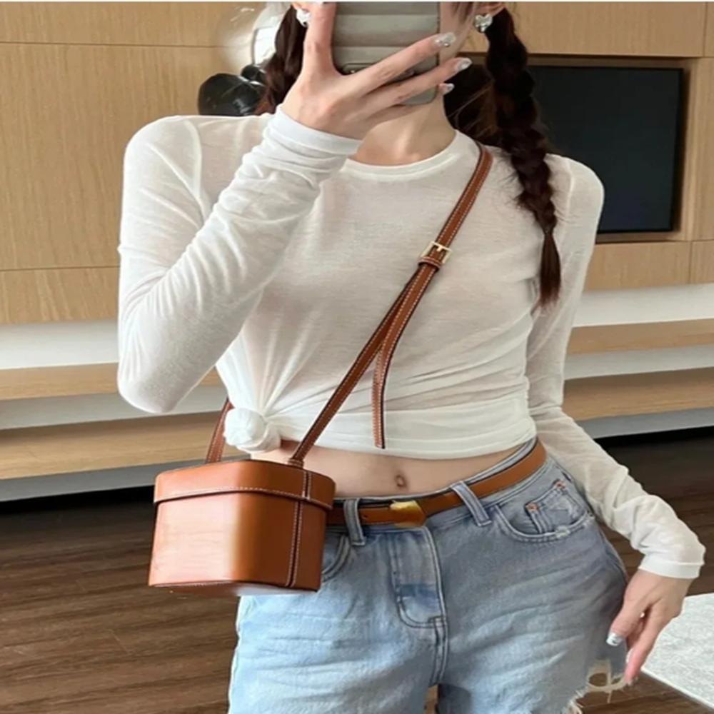 basic cotton summer t shirt women long sleeves tee shirt.png
