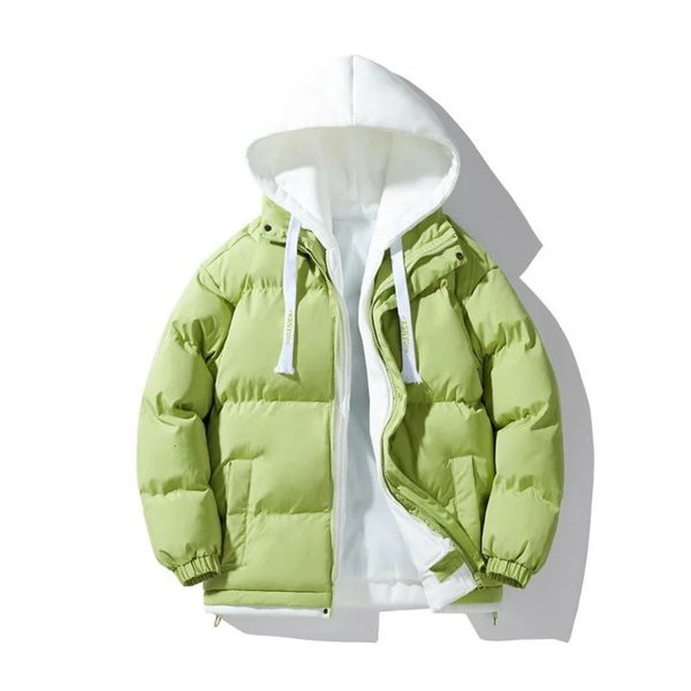 Basic Hooded Cotton Men 2023 Trendy Couple Loose Fitting For Winter Vacation Two-Piece Jacket