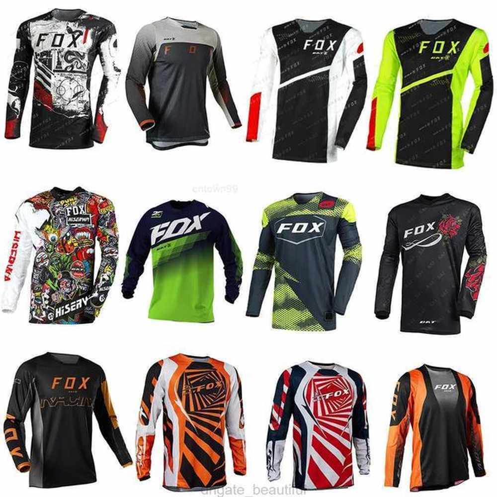 BAT FOX Motocross Jersey Long Sleeve Downhill Jersey Enduro Mountain Bike T-Shirt Camiseta MTB Jersey Maillot Ciclismo Hombre