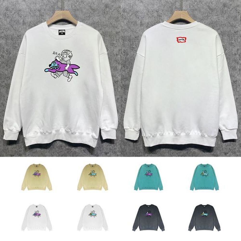 bbc ice cream hoodies womens sweatshirts flying dog printed classic