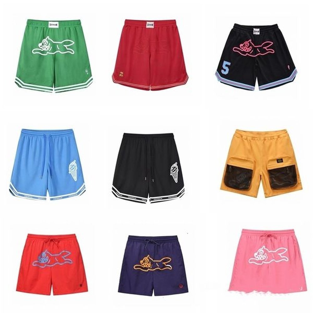 Bbc Ice Cream Shorts Trendy Flying Dog Printed Looped Ice Cream New Style Shorts For Both Mens Womens Drawstring Five Quarter Pants Ins High