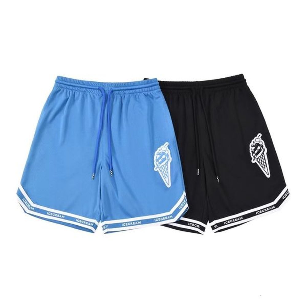 Bbc Ice Cream Shorts Trendy Letter Ice Cream Graphic Shorts Loope For Both Mens Womens Drawstring Five Quarter Pants Ins High Street Blue Ca